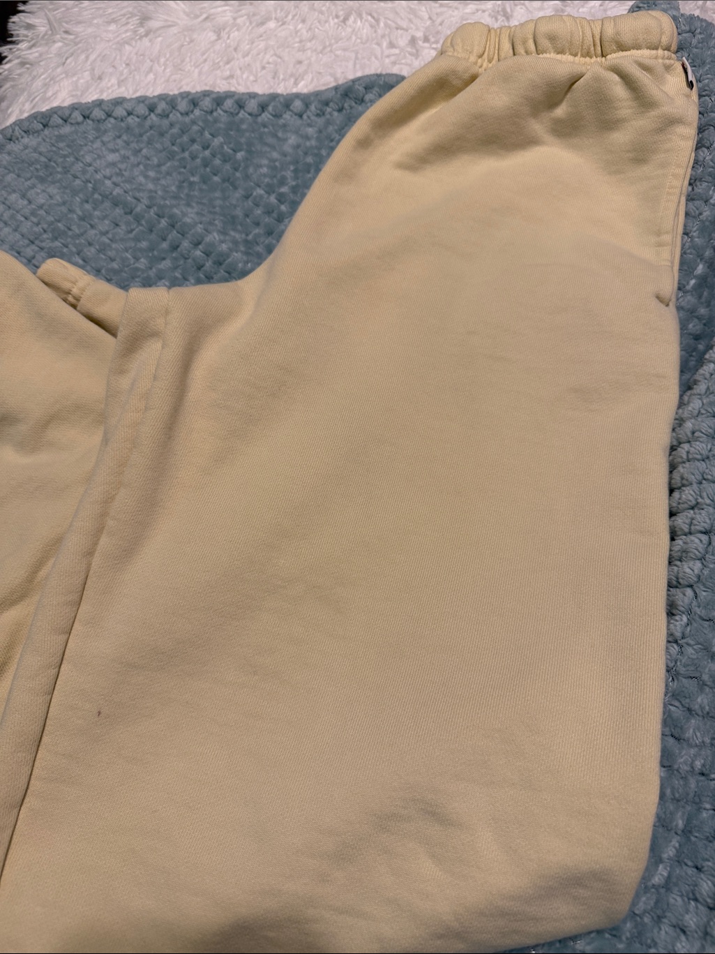 Light Yellow Sweatpants - Cozy Elastic Waist